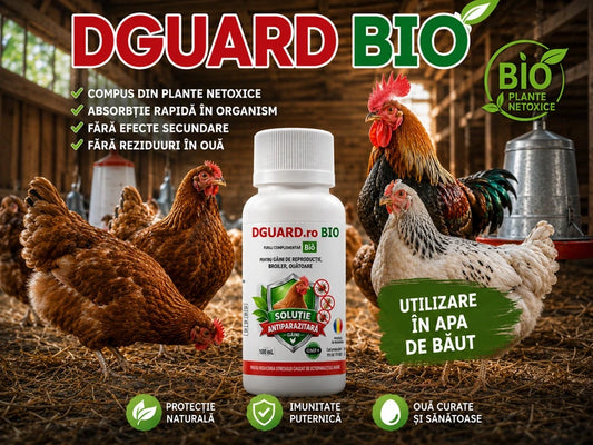 DGUARD BIO 100 ML - Tratament 100% BIO pentru păduchii de găină